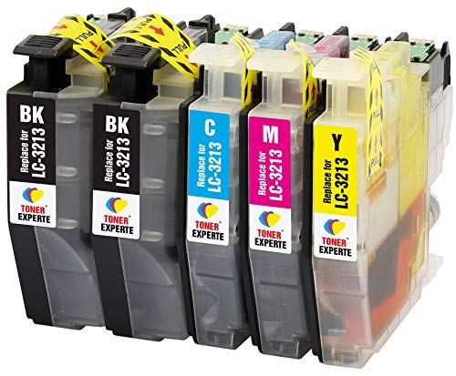 TONER EXPERTE LC3213 5 XL Druckerpatronen kompatibel für DCP-J572DW DCP-J772DW DCP-J774DW MFC-J491DW MFC-J497DW MFC-J890DW MFC-J895DW | hohe Kapazität von TONER EXPERTE