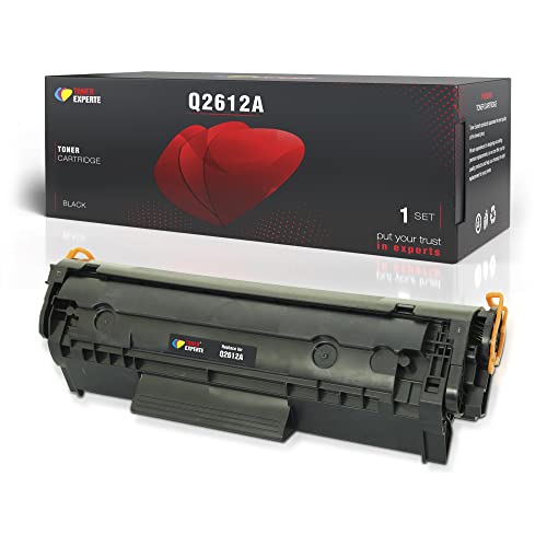 Toner Experte Kompatibel für HP Q2612A 12A Schwarz Tonerkartusche Ersatz für Q2612A FX10 für LaserJet 1010 1018 1020 1022 3015 3055 Canon LBP-2900 Druckerpatronen von TONER EXPERTE