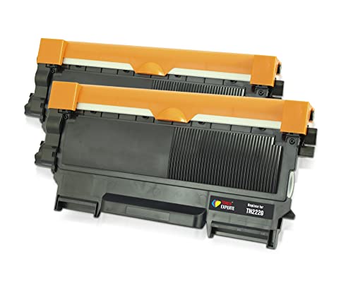 Toner Experte TN2220 TN2010 Tonerkartusche Ersatz für Brother TN-2010 Kompatible für MFC-7460DN MFC-7360N HL-2250DN DCP-7055W DCP-7055 FAX-2840 (2 Schwarz) von TONER EXPERTE