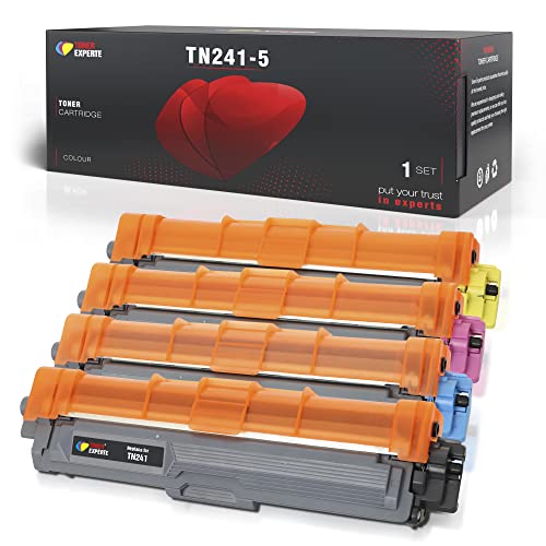Toner Experte TN241 TN245 Tonerkartusche Ersatz für Brother TN-241 TN-245 Kompatible für DCP-9017CDW DCP-9022CDW HL-3142CW HL-3152CDW MFC-9142CDN MFC-9332CDW (4er-Pack Schwarz Cyan Magenta Gelb) von TONER EXPERTE