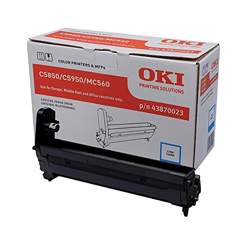 Original OKI C5850 C5950 MC560 Trommel - Cyan - 20.000 Seiten A4 - 43870023 von TONERPRO