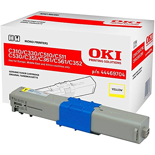 Original Toner OKI C310 dn C330 C331 C510 C511 C530 C531 MC351 MC352 MC361 MC362 MC561 MC562 dnw - Gelb - 2.000 Seiten A4 - C Artikelnummer: 44. 469704 von TONERPRO