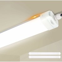 2er led Feuchtraumleuchte 115CM, 36W 3600LM Tonffi led Wannenleuchte Verknüpfbar Deckenleuchte Keller Röhre IP65 Wasserfest 4.000K neutralweiß von TONFFI