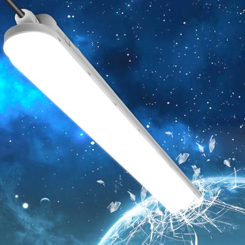 TONFFI Feuchtraumleuchte LED 120CM 36W 4500LM 4000K Neutralweiß Röhrenlampe Komplett IP65 Verknüpfbar für Garage Werkstatt von TONFFI