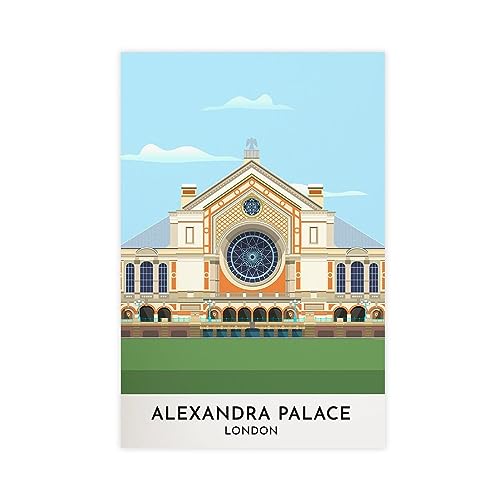 Alexandra Palace London, Vintage-Stil, klassische Reiseattraktionen, Deko-Kunst-Poster, Leinwand-Poster, Wandkunst, Dekordruck, Bild Gemälde für Wohnzimmer, Schlafzimmer, Dekoration, ungerahmt, 20 x Alexandra Palace London, Vintage-Stil, klassische Reiseattraktionen, Deko-Kunst-Poster, Leinwand-Poster, Wandkunst, Dekordruck, Bild Gemälde für Wohnzimmer, Schlafzimmer, Dekoration, ungerahmt, 20 x von TONFON