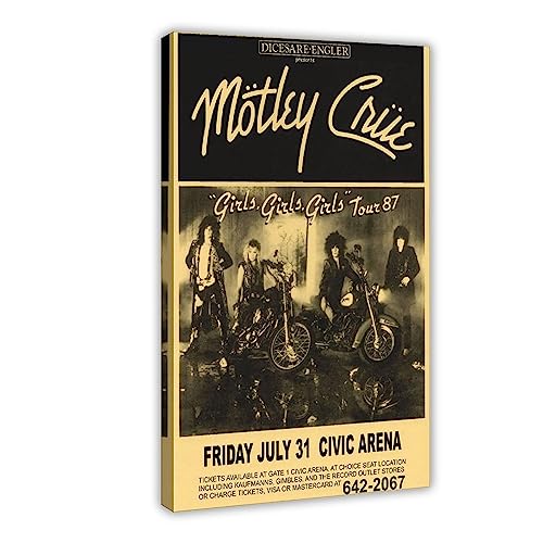 Motley Poster & Crue Girls World Tour 87 Wall Art Deco Poster Leinwand Poster Wandkunst Dekor Druck Bild Gemälde für Wohnzimmer Schlafzimmer Dekoration Rahmenstil 30 x 45 cm Motley Poster & Crue Girls World Tour 87 Wall Art Deco Poster Leinwand Poster Wandkunst Dekor Druck Bild Gemälde für Wohnzimmer Schlafzimmer Dekoration Rahmenstil 30 x 45 cm von TONFON