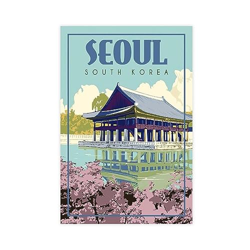 Seoul Südkorea Poster Retro Reise Attraktionen Home Wohnzimmer Club Cafe Art Wall Deco Poster Leinwand Poster Wandkunst Dekor Druck Bild Gemälde für Wohnzimmer Schlafzimmer Dekoration Unrahmen-Stil Seoul Südkorea Poster Retro Reise Attraktionen Home Wohnzimmer Club Cafe Art Wall Deco Poster Leinwand Poster Wandkunst Dekor Druck Bild Gemälde für Wohnzimmer Schlafzimmer Dekoration Unrahmen-Stil von TONFON