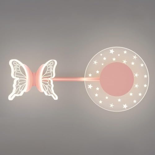 TONFON 12W LED Wandleuchte Innen Wandlampe Acryl Kinderzimmer Modern Nordische Dekoration Schmetterling Wandleuchte für Schlafzimmer Nachttisch Wohnzimmer Arbeitszimmer TONFON 12W LED Wandleuchte Innen Wandlampe Acryl Kinderzimmer Modern Nordische Dekoration Schmetterling Wandleuchte für Schlafzimmer Nachttisch Wohnzimmer Arbeitszimmer von TONFON
