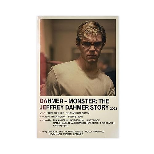 TONFON Dahmer – Monster The Jeffrey Dahmer Story Filmposter Leinwand Poster Wandkunst Dekor Druck Bild Gemälde für Wohnzimmer Schlafzimmer Dekoration ungerahmt 30 x 45 cm von TONFON