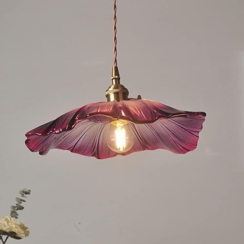 TONFON Kronleuchter aus Glas in Blumenform, Hängeleuchte, industriell, modern, für Esstisch, E27, Pendelleuchte, für Kücheninsel, Wohnzimmer, Schlafzimmer, Nachttisch, Esszimmer, Flur, Deckenleuchte TONFON Kronleuchter aus Glas in Blumenform, Hängeleuchte, industriell, modern, für Esstisch, E27, Pendelleuchte, für Kücheninsel, Wohnzimmer, Schlafzimmer, Nachttisch, Esszimmer, Flur, Deckenleuchte von TONFON