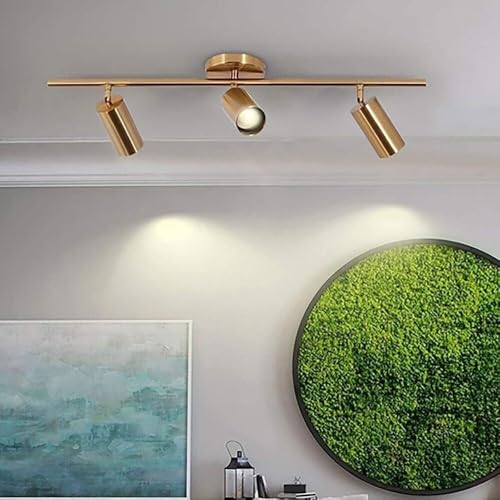 TONFON LED GU10 Steckdose Deckenleuchte Goldenes Metall Runde Deckenleuchte Strahler 4-Wege Deckenstrahler Drehbar, 360° Einstellung Drehbar für Flur Balkon Eingang Foyer Treppenhaus Gang TONFON LED GU10 Steckdose Deckenleuchte Goldenes Metall Runde Deckenleuchte Strahler 4-Wege Deckenstrahler Drehbar, 360° Einstellung Drehbar für Flur Balkon Eingang Foyer Treppenhaus Gang von TONFON