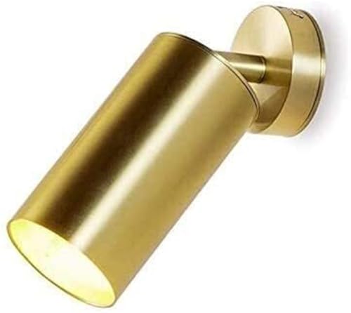 TONFON Moderne Wandleuchte aus Messing mit drehbarem Kopf, industrielle Leselampe in Gold, verstellbar, für Schlafzimmer, Nachttisch, Wohnzimmer, Büro, Flur, Eingang, Restaurant (Neutral Li TONFON Moderne Wandleuchte aus Messing mit drehbarem Kopf, industrielle Leselampe in Gold, verstellbar, für Schlafzimmer, Nachttisch, Wohnzimmer, Büro, Flur, Eingang, Restaurant (Neutral Li von TONFON