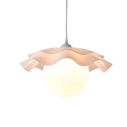 TONFON Nordischer Kronleuchter aus Acryl in Blumenform, Lampenschirm Globus, Innenaufhängung für Küche, Insel, Wohnzimmer, Schlafzimmer, Nachttisch, Esszimmer, Flur, Deckenleuchte von TONFON