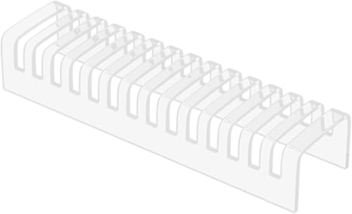 Fliesenständer Acryl-Bodenfliesen-Präsentationsständer mit 14 Kartenfächern, Arbeitsplatte, Keramik-Quarzsteinplatte, Probenhalter, Tischplatte, durchscheinender Marmorfliesen musterständer (Clear) von TONG TONG