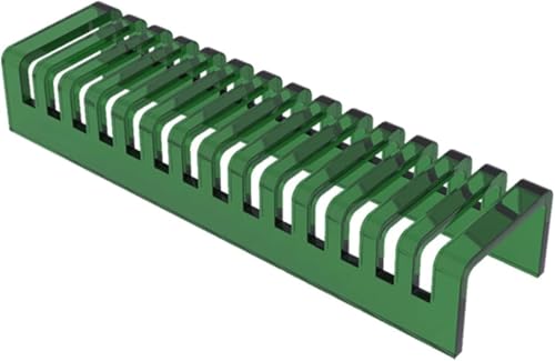 Fliesenständer Acryl-Bodenfliesen-Präsentationsständer mit 14 Kartenfächern, Arbeitsplatte, Keramik-Quarzsteinplatte, Probenhalter, Tischplatte, durchscheinender Marmorfliesen musterständer (Grün) von TONG TONG
