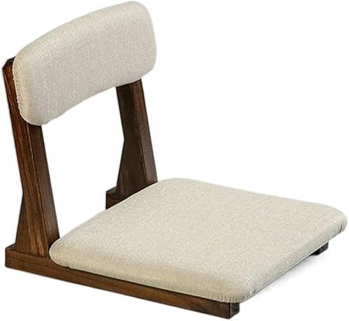 TONG TONG Japanischer Stil Tatami Beinloser Stuhl Erkerfenster Rückenlehne Zaisu Stuhlkissen Boden Sitzen Ergonomischer Sitz Lazy Sofa von TONG TONG