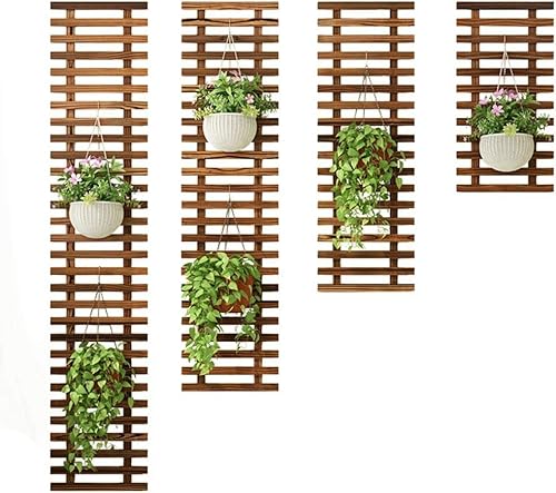 TONG TONG Schwimmend Pflanze Regale Balkon An der Wand montiert Hölzern Blumentopfhalter Fleischig Stand Grüner Rettich Kletterwand Garten Pflanze Aufhänger Innen Dekoration (29 x 30cm) von TONG TONG