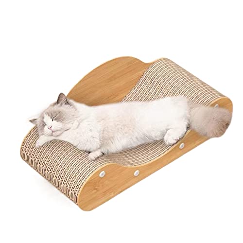 Kratzsofa for Katzen aus Wellpappe, großes Kratzkissen for Katzen, for Schutz von Sofa, Boden, Vorhängen und Matratze von TONGDY