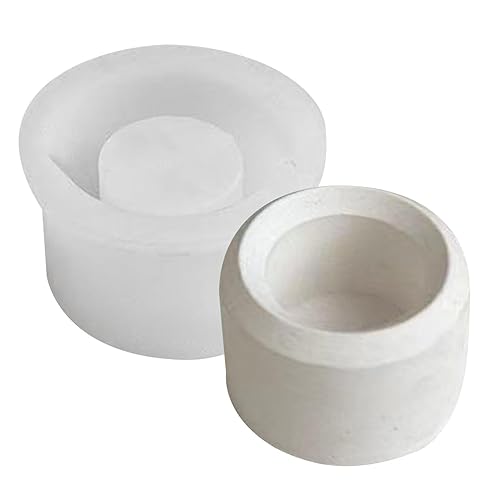 Silikonform Kerzenhalter | Gießform Kerzenhalter Silikonform | Aromatherapie-Kerzenhalter Silikonform Kerzenhalter DIY Runder Gießform Kerzenhalter Harz Epoxid Stabkerzenhalter Silikonform von TONGFENG