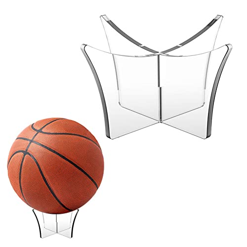 TONGFENG Acryl Ballhalter | Ballständer Fussball Basketball Volleyball Handball Bowling Acrylständer Ball Halter Ständer | Multifunktions-Bowling-Rugby-Halterung für Football Basketball Volleyball von TONGFENG
