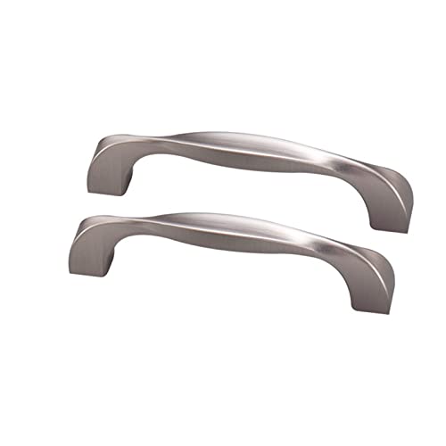 Silber-Möbelgriffe Küchengriffe Türgriff Schrank Schublade Zinklegierung Küchenschrank Stangengriff Kleiderschrank Griffe 2 Stück (96mm) von TONGHE123