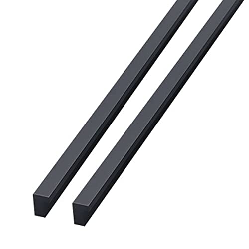 Großer L-Griff verdickter Raum Aluminiumprofil schwarz verlängerter 1-Meter-Griff Schranktür Schublade Kleiderschrank Türgriff (400mm) von TONGHE123