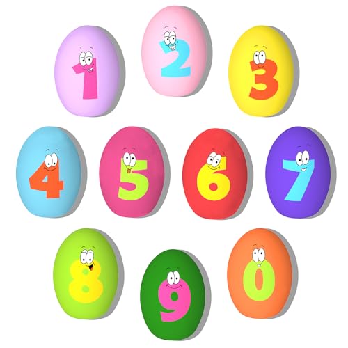 TONGKTAI Welpenspielzeug Quietschend, [10 Stück] Lustig Weich Quietschend Egg Ball, Interaktives Haustier Kauspielzeug für Welpen, Kleine, Mittelgroße Rassen von TONGKTAI