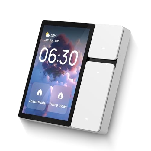 TONGOU Smart Home Control Panel Smart Scene WLAN Wandschalter, WiFi Smart Schalter, 2 Way Smart Home Control Panel, Smart Schalter, Arbeitet mit Alexa von TONGOU