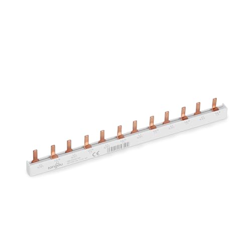 TONGOU phasenschiene 2 polig 12-fach Sammelschiene max. 63A Busbar 230/415V, Geeignet für Wohn- und Geschäftshäuser, Präzision, Kompaktheit TONGOU phasenschiene 2 polig 12-fach Sammelschiene max. 63A Busbar 230/415V, Geeignet für Wohn- und Geschäftshäuser, Präzision, Kompaktheit von TONGOU