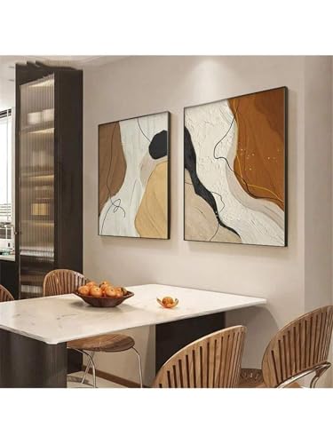 TONGYINLI 2-teiliges abstraktes, farbenfrohes Leinwandgemälde, Wandkunstbild, nordisches Druckplakat für ästhetisches Wohnzimmerdekor, Wandbild, 80 x 120 cm x 2, rahmenlos TONGYINLI 2-teiliges abstraktes, farbenfrohes Leinwandgemälde, Wandkunstbild, nordisches Druckplakat für ästhetisches Wohnzimmerdekor, Wandbild, 80 x 120 cm x 2, rahmenlos von TONGYINLI