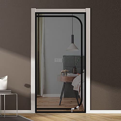 TONGha Custom Screen Door Anti-Moskito Fliegengitter Mesh Selbstklebend Tür Balkon Mesh Netz mit Reißverschluss Anti-Tearing Reißverschluss Türnetz von TONGha