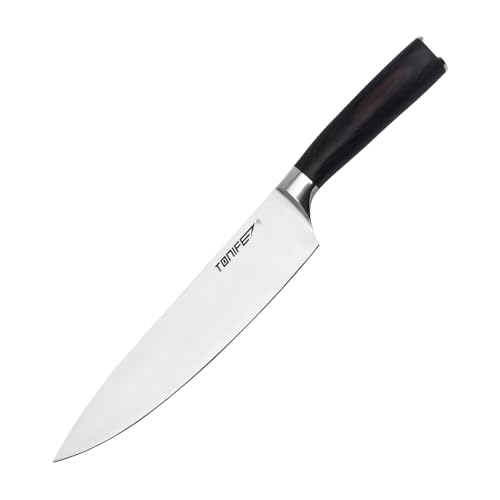 TONIFE Kochmesser Hochkohlenstoff Edelstahl Küchenmesser, 333mm 194g, langfristige Verwendung und Wartung möglich, korrosionsbeständig, lang anhaltende Schärfe von TONIFE