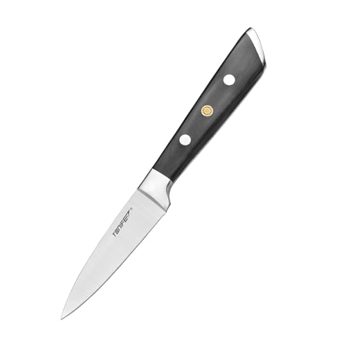 TONIFE Schälmesser,Schälmesser mit Pakkawood Griff, 90mm Küchenmesser für Obst und Gemüse von TONIFE