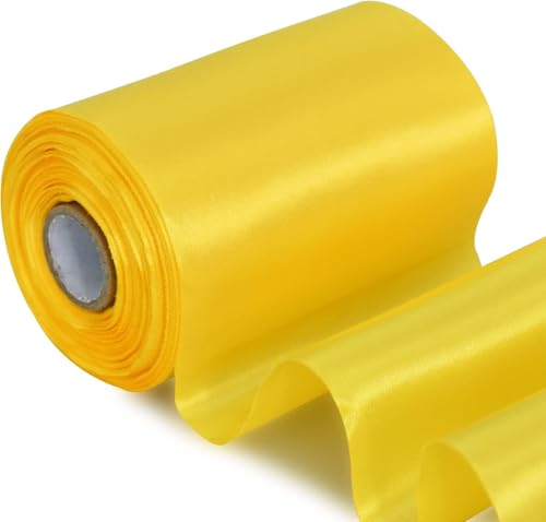 TONIFUL 10cm x 20M Zitronengelb band breit geschenkband große schleife satinband für auto Bogen Große Eröffnungszeremonie Schleifen Partydekoration Stuhl Hochzeit Der Valentinstag Weihnachten TONIFUL 10cm x 20M Zitronengelb band breit geschenkband große schleife satinband für auto Bogen Große Eröffnungszeremonie Schleifen Partydekoration Stuhl Hochzeit Der Valentinstag Weihnachten von TONIFUL