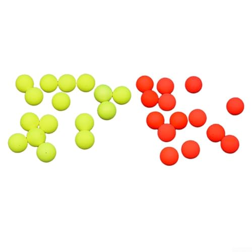 100 Stück Schaumstoff-Angelbälle, unverzichtbares Material für alle Angelbegeisterten (7# rot) von TONIXY