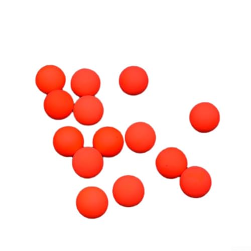 100 Stück Schaumstoff-Schwimmbälle zum Angeln, entworfen für maximale Anziehungskraft und Leistung (8# rot) von TONIXY