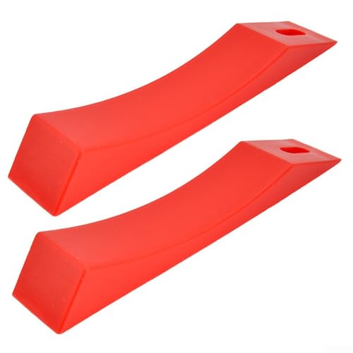 2 Stück für Langhantel-Silikondichtungskeile zum Be- und Entladen von Platten helfen, Rückenbelastung zu reduzieren und Stabilität beim Training zu erhalten (rot) von TONIXY