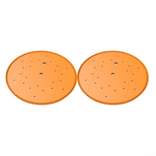 2-teiliges Kunststoff-Entwässerungsloch-Set für Blumentöpfe, bietet effiziente Wasserableitung und Bodenreduzierung, unterstützt gesünderes Pflanzenwachstum (Orange) von TONIXY