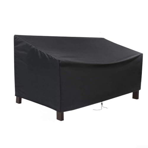 210D Oxford Stoff Outdoor Bank Cover mit wasserdichtem Schutz, Belüftungsöffnungen zur Reduzierung von Feuchtigkeit und verstellbaren Riemen für sicheren Sitz (190 x 66 x 89 cm) von TONIXY