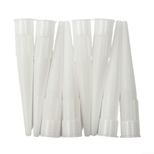 50 Stück Silikon-Dichtstoffdüsen mit 0 5 cm Schnittstellendurchmesser und 0 3 cm Klebstoffauslass für den Einsatz bei der Reparatur und Installation von Fliesen, Türen und Böden 50 Stück Silikon-Dichtstoffdüsen mit 0 5 cm Schnittstellendurchmesser und 0 3 cm Klebstoffauslass für den Einsatz bei der Reparatur und Installation von Fliesen, Türen und Böden von TONIXY