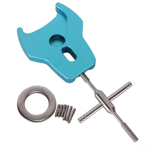 Baitcast-Rollen-Wartungswerkzeug-Set mit Stiftentferner und Komponenten aus Aluminiumlegierung für effektive Nutzung (blau) von TONIXY