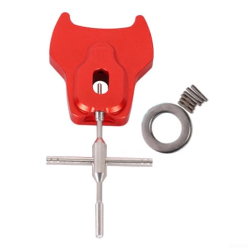 Baitcast-Rollen-Wartungswerkzeug-Set mit Stiftentferner und Komponenten aus Aluminiumlegierung für effektive Nutzung (rot) von TONIXY