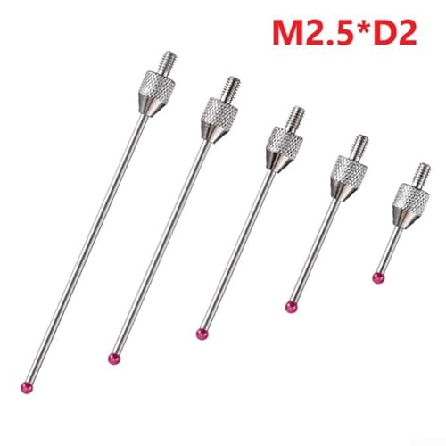 CNC-Sonden-Messkopf, 1 Stück, mit 2-mm-Kugelschreiber und Porzellanschaft für zuverlässige Leistung (M2.5XD2XL20) von TONIXY