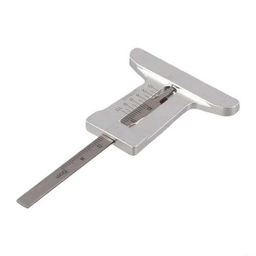 Edelstahl-Messschieber Tiefenmesser für Autoreifen, 0 50 mm Reichweite Werkzeug für Profiltiefe und Verschleißmessung von TONIXY