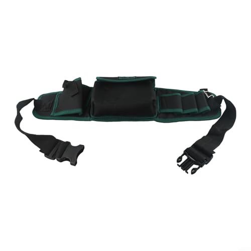 Elektriker-Werkzeuggürtel mit großem Fassungsvermögen, Multi-Taschen-Layout und bequemer Verstellbarkeit in Stoff (D) von TONIXY