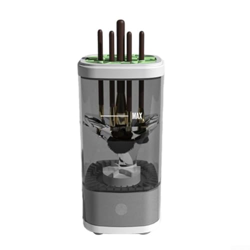 Elektrischer Bürstenreiniger mit Halter in verschiedenen Größen, schnelle Reinigung bei 8000 U/min für alle Bürstentypen (schwarz) von TONIXY