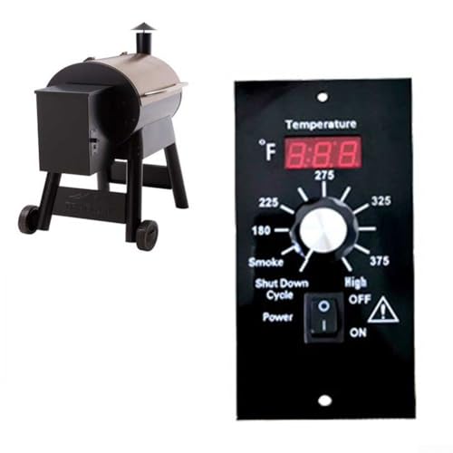 Ersatz-Thermostat-Bedienfeld für Traeger Pelletgrills BAC236, digital, mit 8 Temperaturstufen und separatem Ein-/Ausschalter von TONIXY