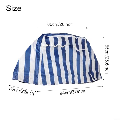 Kinder-Wassertischabdeckung, Kinder-Sandkasten-Abdeckung, wasserdichter Schutz mit Doppelnähten für den Spieltisch im Freien (blau) von TONIXY