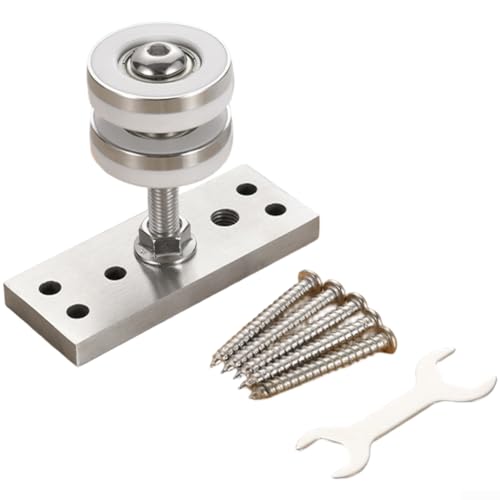 Klappbarer Türaufhänger mit Lenkrollen und robuster Edelstahl-Laufrolle für leises, reibungsloses Gleiten und verstellbare Höhe (über 100 kg) von TONIXY