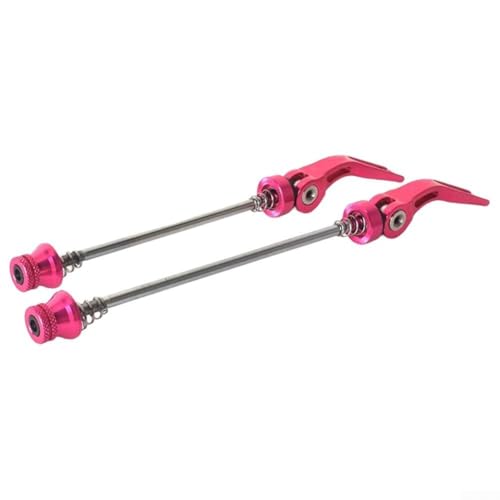 Mountainbike-Schnellspannachse, CNC-geschmiedete Aluminiumlegierung mit starkem Stahlschaft für sicheren Sitz (rot) von TONIXY